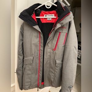 Columbia Men’s Ski Jacket; 2 in 1 interchangeable lining; size L